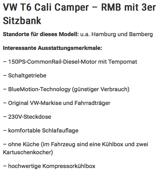 California günstig mieten in 58706 Menden (Sauerland)