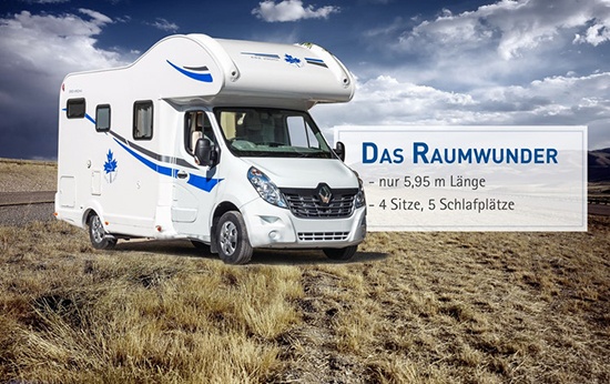 Reisemobil mit Schlafplatz für  Deutschland