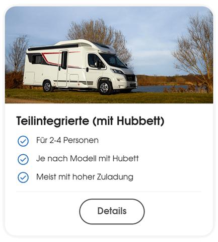 Teilintegrierte mit Hubbett 